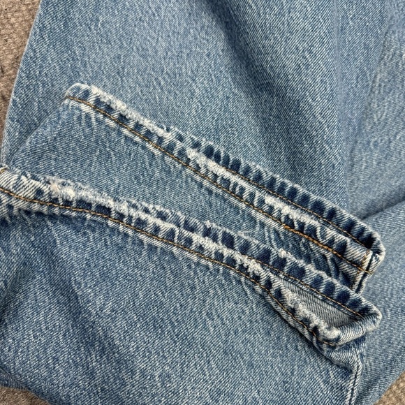 Levi’s ribcage straight ankle jeans distressed medium wash high rise cropped 32 - Picture 6 of 9